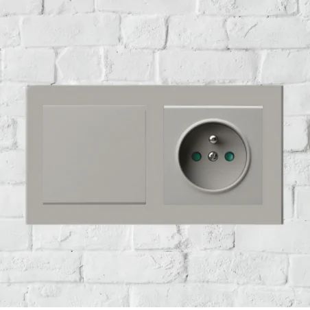 Ramki-podwojne - ramka podwójna kaszmir do gniazd i włączników sonata ospel r-2r/82 