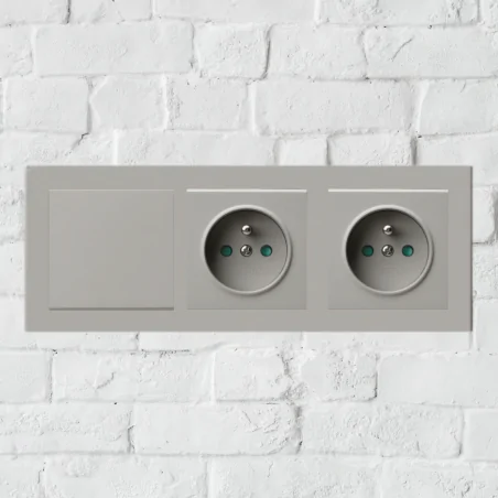 Ramki-potrojne - ramka potrójna kaszmir do gniazd i włączników sonata ospel r-3r/82 