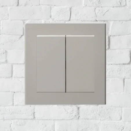 Wylaczniki-podwojne - włącznik podwójny klasyczny do światła świecznikowy kaszmir do ramek serii sonata ospel łp-2r/m/82 