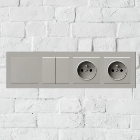 Ramki-poczworne - ramka na 4 gniazdka i włączniki z serii sonata ospel r-4r/82 kaszmir 