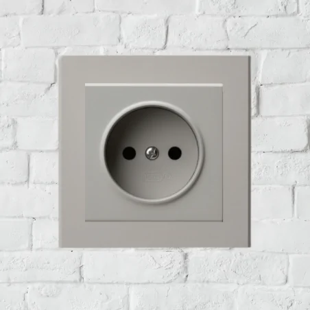 Gniazda-pojedyncze-podtynkowe - gniazdo pojedyncze bez uziemienia kaszmir kontakt do ramek sonata ospel gp-1r/m/82 