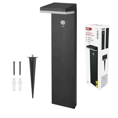 Slupki-ogrodowe - słupek ogrodowy solarny z czujnikiem ruchu ciepłe światło verea emos 