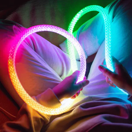 Tasmy-led - lina led z pilotem sznur elastyczny na aplikację mobilną wąż rgb o długości 3m smart ec61246 eco-light 