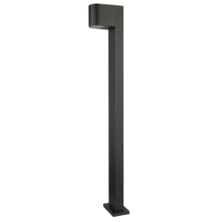 Slupki-ogrodowe - lampa ogrodowa słupek czarny z owalnym kloszem o wysokości 80cm boston 330994polux-goldlux 