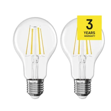 Gwint-trzonek-e27 - komplet żarówek led e27dwupak filament 6w-60w ciepła biel 806 zf5d42.2 emos 