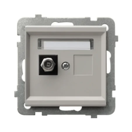 Gniazda-antenowe - gniazdo antenowe typu f pojedyncze kaszmir do ramek serii sonata ospel gpa-1rf/m/82 