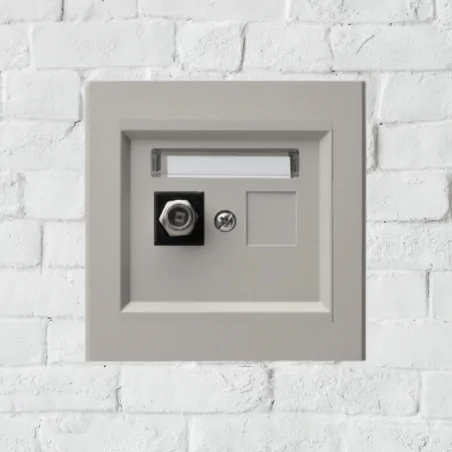 Gniazda-antenowe - gniazdo antenowe typu f pojedyncze kaszmir do ramek serii sonata ospel gpa-1rf/m/82 