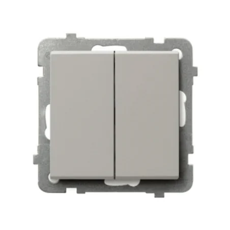 Wylaczniki-schodowe - włącznik schodowy podwójny klatkowy kaszmir do ramek serii sonata ospel łp-10r/m/82 