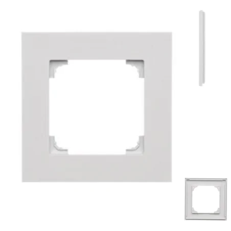 Ramki-pojedyncze - ramka pojedyncza jasnoszara do gniazd i włączników simon 55 kontakt-simon 