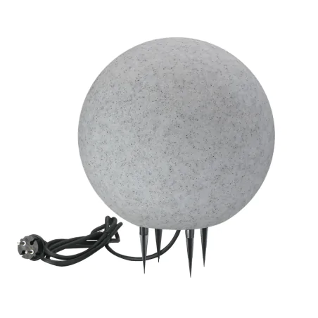 Lampy-kule-ogrodowe - kula ogrodowa o średnicy 30cm szara imitująca kamień na prąd argento 330345 polux-goldlux 