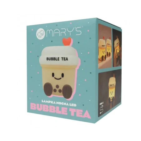 Oswietlenie-do-pokoju-dzieciecego - lampka nocna led dziecięca bubble tea do zasypiania interblue 