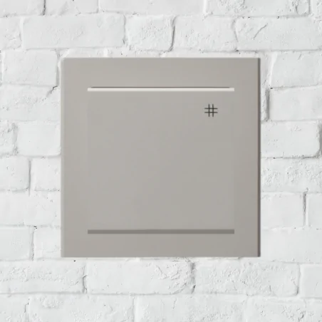 Wylaczniki-krzyzowe - włącznik krzyżowy pojedynczy kaszmir z piktogramem do ramek serii sonata ospel łp-4r/m/82 