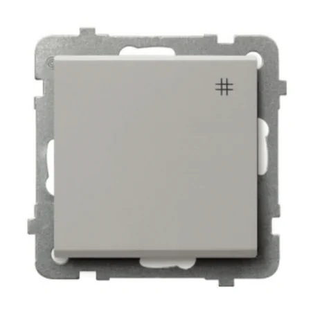 Wylaczniki-krzyzowe - włącznik krzyżowy pojedynczy kaszmir z piktogramem do ramek serii sonata ospel łp-4r/m/82 
