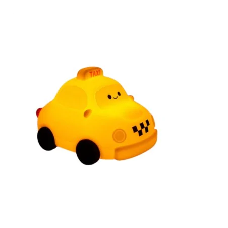 Oswietlenie-do-pokoju-dzieciecego - lampka nocna led dziecięca samochodzik autko taxi pod usb interblue 