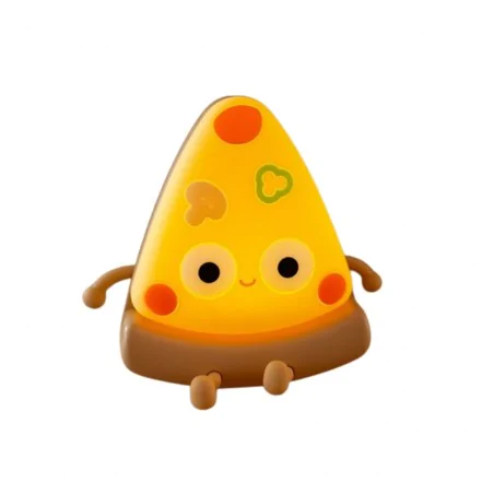 Oswietlenie-do-pokoju-dzieciecego - lampka nocna led dziecięca ciepłe światło pizza do zasypiania interblue 