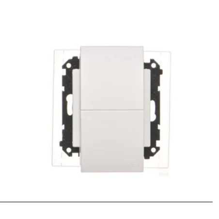 Gniazda-podwojne-podtynkowe - białe matowe gniazdo podwójne z klapką łazienkowe z uszczelką tgz2bmcz.01/111 kontakt simon 55 