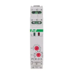 Przekazniki-czasowe - przekaźnik czasowy pcr-515 duo opoźnione załączenie 230 v ac / 24 v ac/dc f&f 