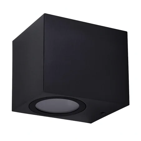 Kinkiety-ogrodowe - kinkiet ogrodowy boston czarny 1xgu10 w dół aluminiowy 303318 polux 