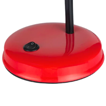 Lampki-biurkowe - lampka biurkowa klasyczna do pokoju ucznia czerwona do nauki e27 ben fn020 nilsen 