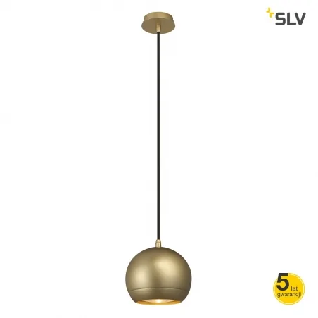 Lampy-sufitowe - oprawa sufitowa wisząca light eye mosiądz gu10 max 75w slv 