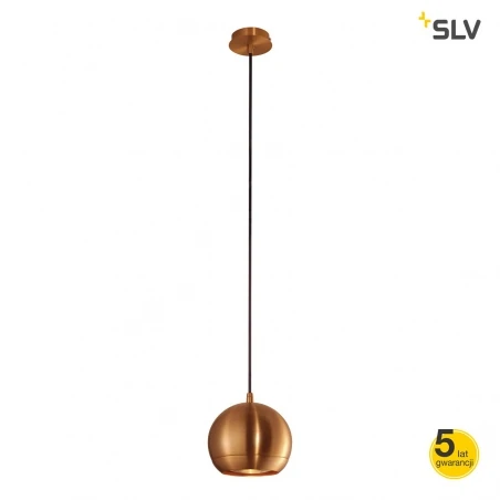 Lampy-sufitowe - wisząca lampa sufitowa light eye miedź gu10 max 75w slv 