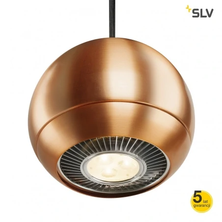 Lampy-sufitowe - wisząca lampa sufitowa light eye miedź gu10 max 75w slv 