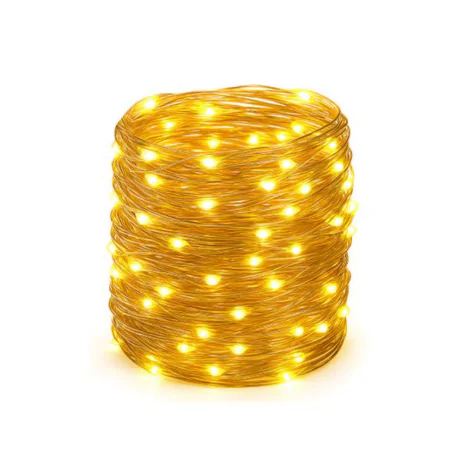 Swiecace-kule-i-girlandy - girlanda solarna led linka z ciepłym światłem 3000k 1,19m 100xled 3780 lvt 