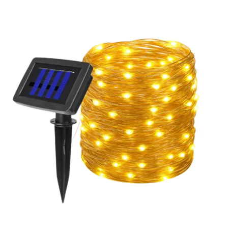 Swiecace-kule-i-girlandy - girlanda solarna led linka z ciepłym światłem 3000k 1,19m 100xled 3780 lvt 