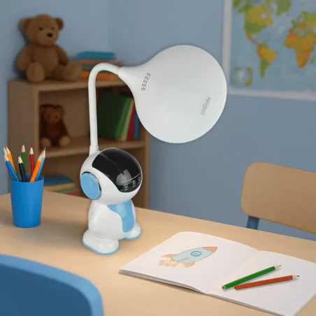 Lampki-biurkowe - lampka biurkowa led dla dzieci dotykowa regulowana oświetlenie na biurko dziecięce binar led 09814 ideus 