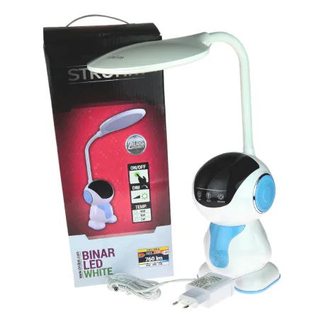 Lampki-biurkowe - lampka biurkowa led dla dzieci dotykowa regulowana oświetlenie na biurko dziecięce binar led 09814 ideus 