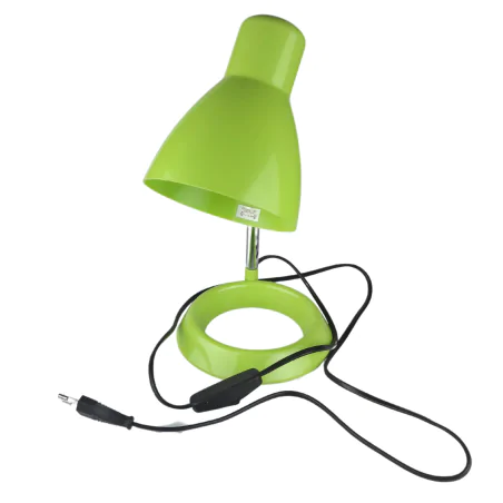 Lampki-biurkowe - lampka szkolna na biurko zielona z regulowanym ramieniem na żarówkę e27 kati green 02860 ideus 