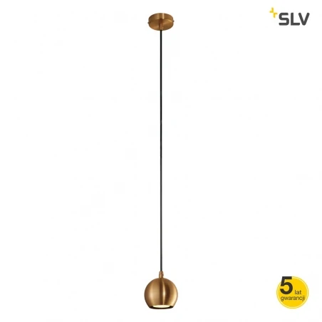 Lampy-sufitowe - lampa wisząca miedziana light eye ball gu10 max 5w slv 