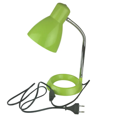 Lampki-biurkowe - lampka szkolna na biurko zielona z regulowanym ramieniem na żarówkę e27 kati green 02860 ideus 
