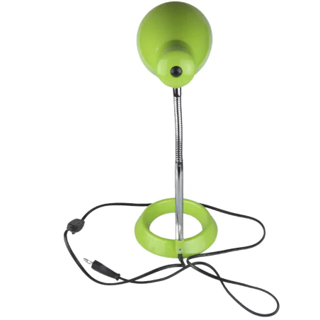 Lampki-biurkowe - lampka szkolna na biurko zielona z regulowanym ramieniem na żarówkę e27 kati green 02860 ideus 