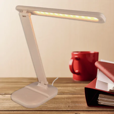 Lampki-biurkowe - lampka led na biurko z regulacją światła różowa składana dla dziewczynki 5w zet 04224 ideus 