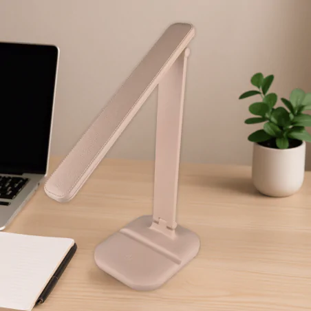 Lampki-biurkowe - lampka led na biurko z regulacją światła różowa składana dla dziewczynki 5w zet 04224 ideus 
