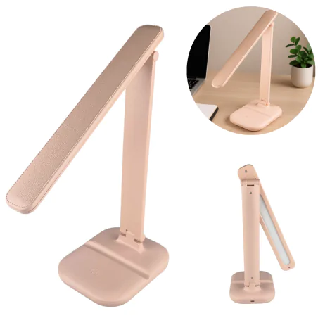 Lampki-biurkowe - lampka led na biurko z regulacją światła różowa składana dla dziewczynki 5w zet 04224 ideus 