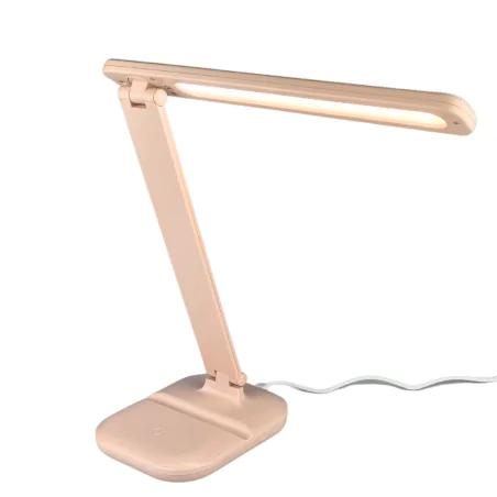 Lampki-biurkowe - lampka led na biurko z regulacją światła różowa składana dla dziewczynki 5w zet 04224 ideus 