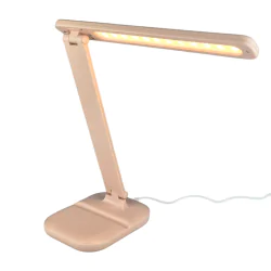 Lampki-biurkowe - lampka led na biurko z regulacją światła różowa składana dla dziewczynki 5w zet 04224 ideus 