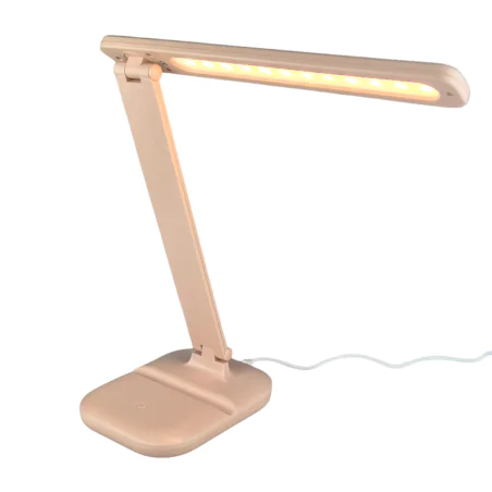 Lampki-biurkowe - lampka led na biurko z regulacją światła różowa składana dla dziewczynki 5w zet 04224 ideus 