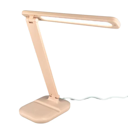 Lampki-biurkowe - lampka led na biurko z regulacją światła różowa składana dla dziewczynki 5w zet 04224 ideus 