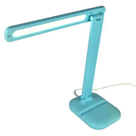 Lampki-biurkowe - lampka led na biurko ściemnialna miętowa szkolna 5w zet 04226 ideus 