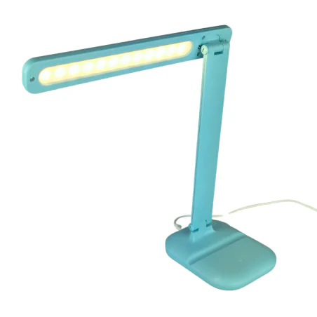 Lampki-biurkowe - lampka led na biurko ściemnialna miętowa szkolna 5w zet 04226 ideus 