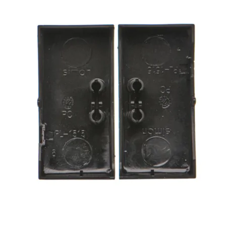 Klawisze - klawisz podwójny do włączników i przycisków z serii simon 10 czarny mat ckw5/49 kontakt simon 