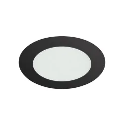 Oprawy-sufitowe-stale - oprawa wpuszczana oczko sufitowe czarne led do łazienki 3 barwy światła 5w ip54 wafel ideus 