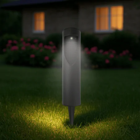 Lampy-solarne - lampka solarna wbijana do ogródka czarna z neutralnym światłem sso-3 ip54 eco-light 