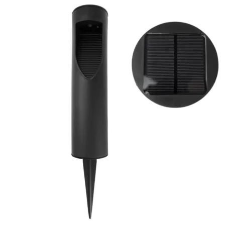 Lampy-solarne - lampka solarna wbijana do ogródka czarna z neutralnym światłem sso-3 ip54 eco-light 