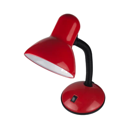 Lampki-biurkowe - lampka na biurko czerwona z włącznikiem na podstawie na żarówkę e27 tola 02850 struhm ideus 