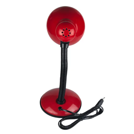 Lampki-biurkowe - lampka na biurko czerwona z włącznikiem na podstawie na żarówkę e27 tola 02850 struhm ideus 