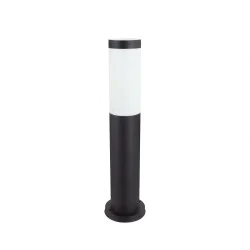 Lampy-ogrodowe-stojace - lampa ogrodowa słupek czarny okrągły 45cm e27 tuber ideus 